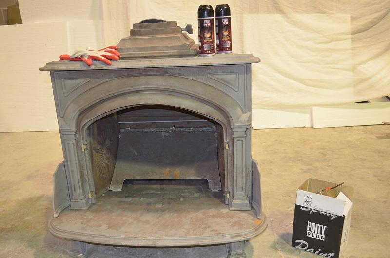 Restoration Of Cast Iron Fireplace, Can I Paint Cast Iron Fireplace