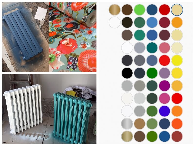 how to paint radiators to match your wallpaper