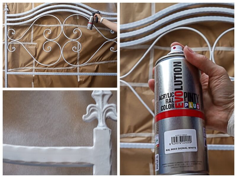 How To Paint An Iron Headboard In, Can You Spray Paint A Headboard