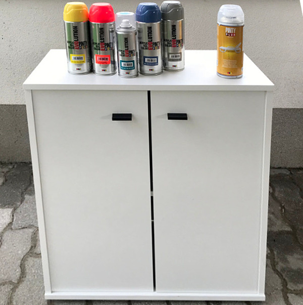 How To Makeover A Melamine Cabinet Pintyplus
