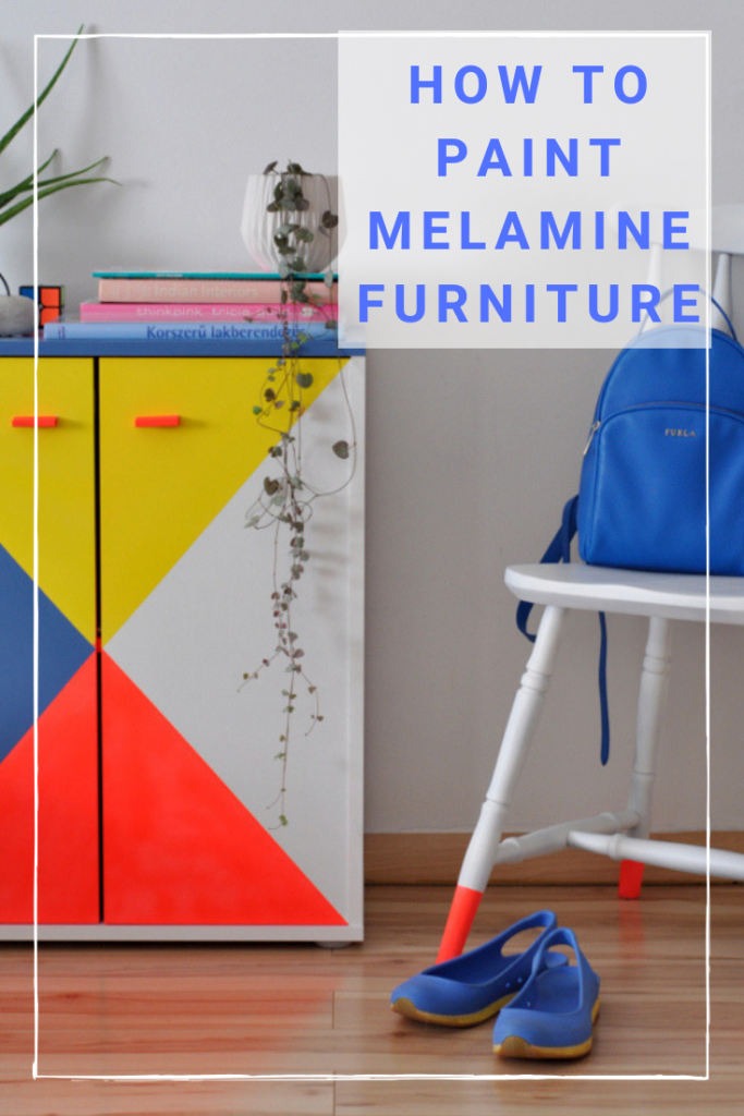 how to paint melamine furniture