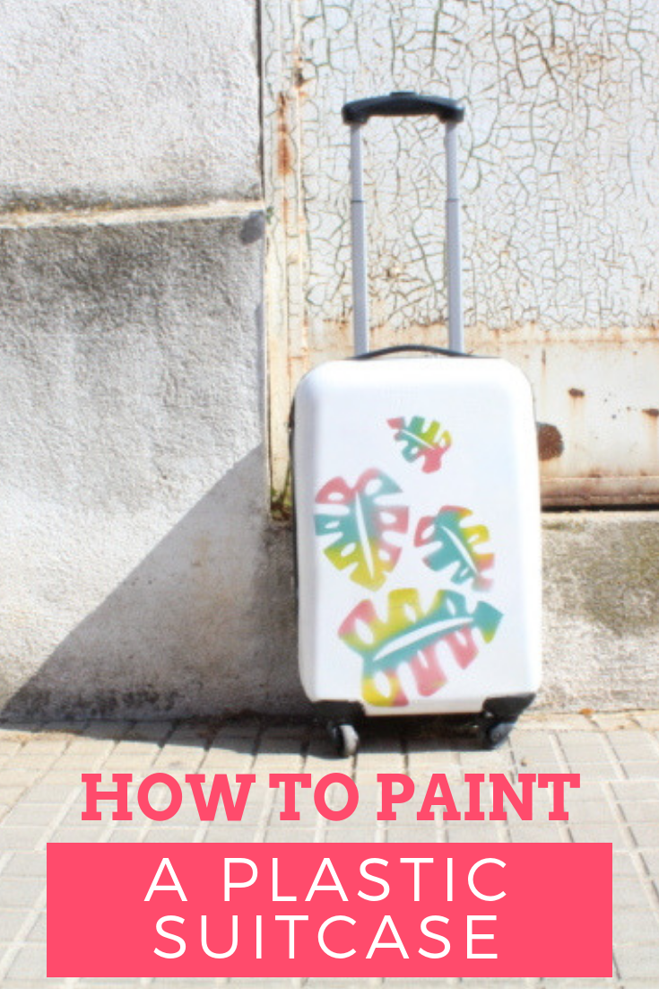 spraypaint How to paint a plastic suitcase in five steps with